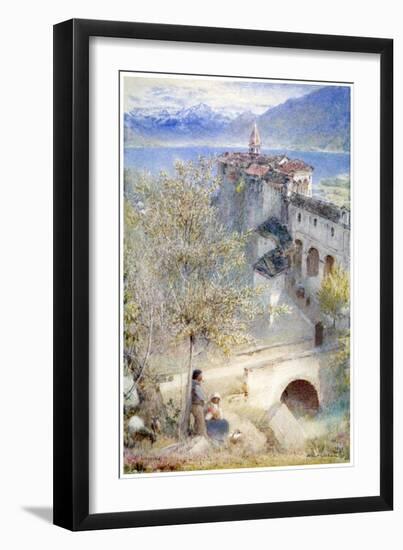 Locarno, Lake Maggiore, 1905-Albert Goodwin-Framed Premium Giclee Print