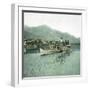 Locarno (Switzerland), the Lago Maggiore, Steamboat in the Port Circa 1890-Leon, Levy et Fils-Framed Photographic Print