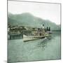 Locarno (Switzerland), the Lago Maggiore, Steamboat in the Port Circa 1890-Leon, Levy et Fils-Mounted Photographic Print