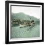 Locarno (Switzerland), the Lago Maggiore, Steamboat in the Port Circa 1890-Leon, Levy et Fils-Framed Photographic Print