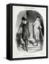 Locataires Et Proprietaires, Numero 20 - Un Locataire Qui Doit Trois Termes-Honore Daumier-Framed Stretched Canvas