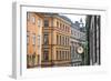 Located in the City portion of Stockholm, these buildings were shot from a staircase.-Mallorie Ostrowitz-Framed Photographic Print