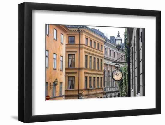 Located in the City portion of Stockholm, these buildings were shot from a staircase.-Mallorie Ostrowitz-Framed Photographic Print