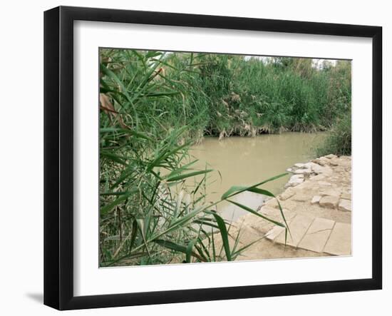 Location on the Jordan River Where Jesus was Baptised, Bethany, Jordan, Middle East-Bruno Morandi-Framed Photographic Print