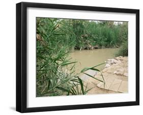 Location on the Jordan River Where Jesus was Baptised, Bethany, Jordan, Middle East-Bruno Morandi-Framed Photographic Print