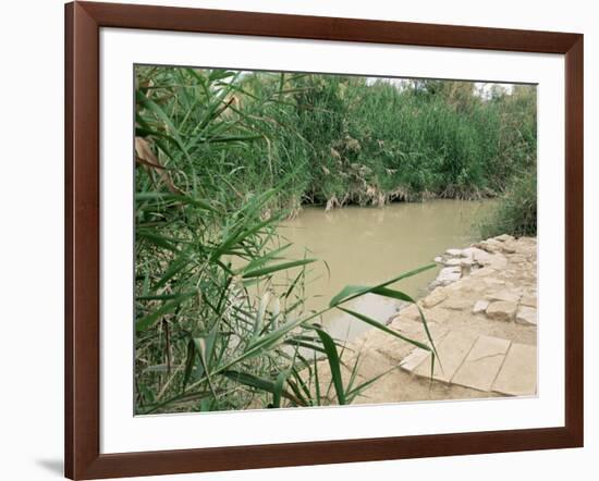 Location on the Jordan River Where Jesus was Baptised, Bethany, Jordan, Middle East-Bruno Morandi-Framed Photographic Print