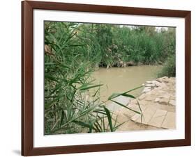 Location on the Jordan River Where Jesus was Baptised, Bethany, Jordan, Middle East-Bruno Morandi-Framed Photographic Print