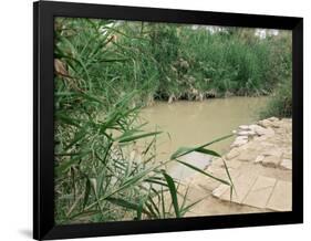 Location on the Jordan River Where Jesus was Baptised, Bethany, Jordan, Middle East-Bruno Morandi-Framed Photographic Print