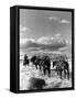 Location Shooting of Western Movie, Union Pacific, 1939-Alfred Eisenstaedt-Framed Stretched Canvas