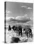 Location Shooting of Western Movie, Union Pacific, 1939-Alfred Eisenstaedt-Stretched Canvas