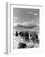 Location Shooting of Western Movie, Union Pacific, 1939-Alfred Eisenstaedt-Framed Photographic Print