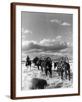 Location Shooting of Western Movie, Union Pacific, 1939-Alfred Eisenstaedt-Framed Photographic Print