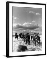 Location Shooting of Western Movie, Union Pacific, 1939-Alfred Eisenstaedt-Framed Photographic Print