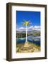 Location sign at the Bruce Jackson Lookout, Cromwell, Central Otago, South Island, New Zealand-Russ Bishop-Framed Photographic Print