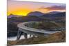 Loch a' Chairn Bhain, Kylesku, Kylesku Bridge, landmark on the North Coast 500 Tourist Route-Alan Copson-Mounted Photographic Print