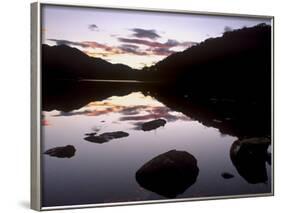 Loch Achray at Sunset, Part of Loch Lomond and the Trossachs National Park, Stirlingshire, Scotland-Patrick Dieudonne-Framed Photographic Print