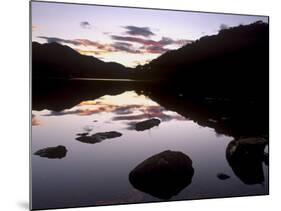 Loch Achray at Sunset, Part of Loch Lomond and the Trossachs National Park, Stirlingshire, Scotland-Patrick Dieudonne-Mounted Photographic Print