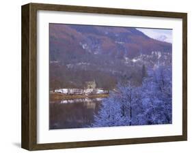 Loch Achray in Winter, the Trossachs, Central Region, Scotland, UK, Europe-Kathy Collins-Framed Photographic Print