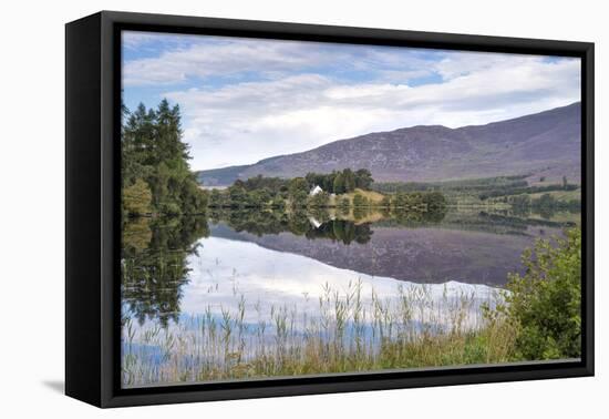 Loch Alvie, Strathspey and Badenoch, Cairngorms, Highland, Scotland, United Kingdom, Europe-John Potter-Framed Stretched Canvas