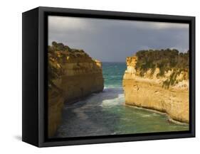 Loch Ard Gorge, Port Campbell National Park, Great Ocean Road, Victoria, Australia, Pacific-Schlenker Jochen-Framed Stretched Canvas