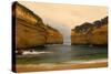 Loch Ard Gorge View of Sandstone Cliffs at Loch-null-Stretched Canvas