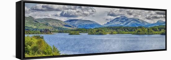 Loch Awe Panorama-Tonygers-Framed Stretched Canvas