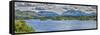Loch Awe Panorama-Tonygers-Framed Stretched Canvas