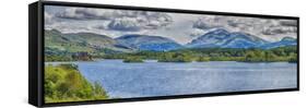 Loch Awe Panorama-Tonygers-Framed Stretched Canvas