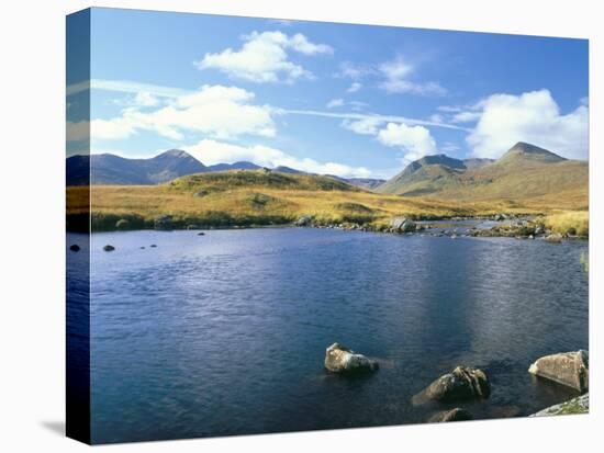 Loch Ba and the Black Mountains in Autumn, Rannoch Moor, Scotland-Pearl Bucknall-Stretched Canvas