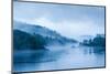 Loch Beinn a Meadhoin in the mist, Inverness, Scotland-Niall Benvie-Mounted Photographic Print