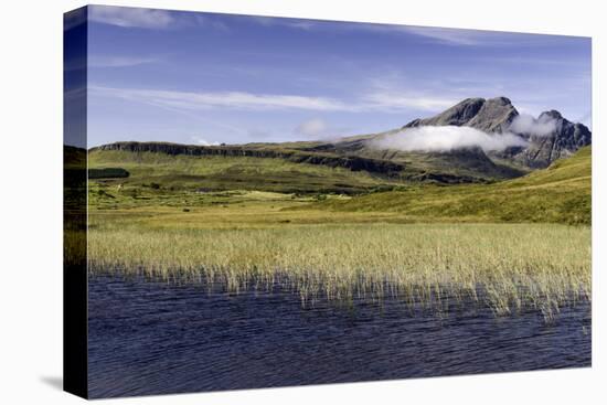 Loch Cill Chriosd Near Broadford Looking to Blaven and Red Cuillin on the Isle of Skye-John Woodworth-Stretched Canvas