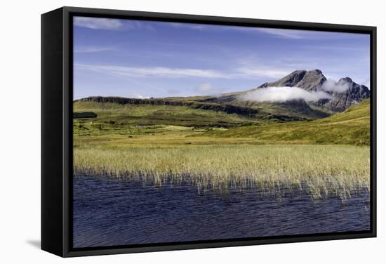 Loch Cill Chriosd Near Broadford Looking to Blaven and Red Cuillin on the Isle of Skye-John Woodworth-Framed Stretched Canvas