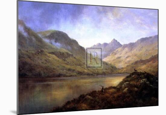 Loch Corvisk-Colin Burns-Mounted Art Print