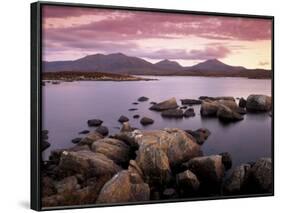 Loch Druidibeg Nature Reserve at Sunset, South Uist, Outer Hebrides, Scotland, UK-Patrick Dieudonne-Framed Photographic Print