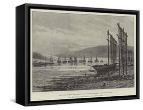 Loch Fyne Fishing-Boats Waiting for an Evening Breeze-Walter Severn-Framed Stretched Canvas