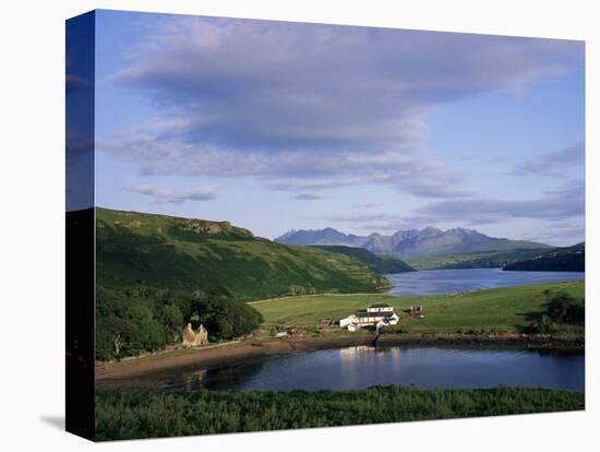 Loch Harport and the Cuillin Hills, Isle of Skye, Highland Region, Scotland, United Kingdom-Roy Rainford-Stretched Canvas