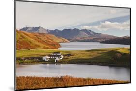 Loch Harport with the Mountains of Glen Brittle Behind, Highlands, Scotland, United Kingdom, Europe-Julian Elliott-Mounted Photographic Print