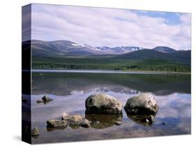 Loch Morlich and the Cairngorms, Aviemore, Highland Region, Scotland, United Kingdom-Roy Rainford-Stretched Canvas