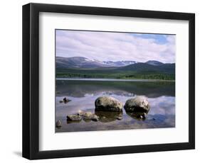 Loch Morlich and the Cairngorms, Aviemore, Highland Region, Scotland, United Kingdom-Roy Rainford-Framed Photographic Print