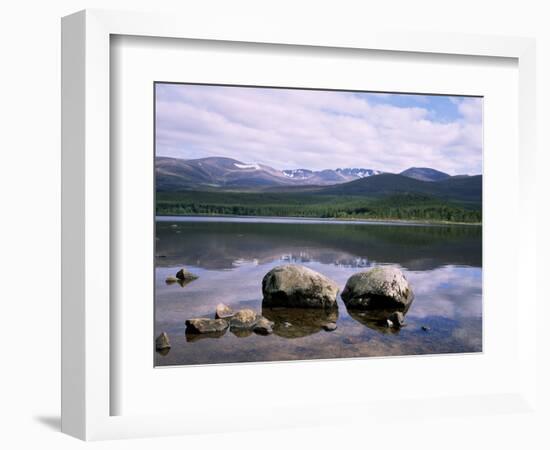 Loch Morlich and the Cairngorms, Aviemore, Highland Region, Scotland, United Kingdom-Roy Rainford-Framed Photographic Print