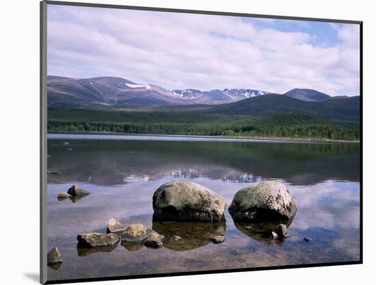 Loch Morlich and the Cairngorms, Aviemore, Highland Region, Scotland, United Kingdom-Roy Rainford-Mounted Photographic Print