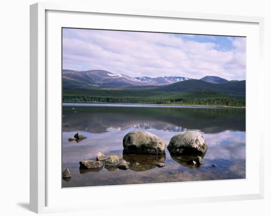 Loch Morlich and the Cairngorms, Aviemore, Highland Region, Scotland, United Kingdom-Roy Rainford-Framed Photographic Print