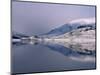 Loch Mullardoch, Glen Cannich, Winter in the Highlands, Scotland Upland Lochs, Snow, Lakes-Niall Benvie-Mounted Premium Photographic Print