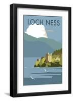 Loch Ness - Dave Thompson Contemporary Travel Print-Dave Thompson-Framed Giclee Print