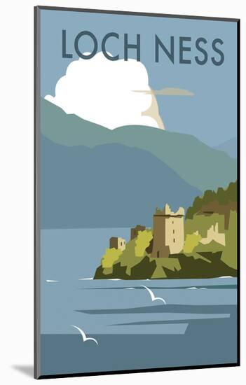 Loch Ness - Dave Thompson Contemporary Travel Print-Dave Thompson-Mounted Giclee Print