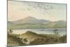 Loch Ness, from Above the Fall of Foyers-English School-Mounted Giclee Print