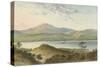 Loch Ness, from Above the Fall of Foyers-English School-Stretched Canvas