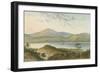 Loch Ness, from Above the Fall of Foyers-English School-Framed Giclee Print