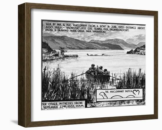 Loch Ness Monster, 1934-null-Framed Giclee Print