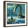 Loch Ness Monster-English School-Framed Giclee Print